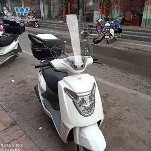 윈드스크린 바람막이 두께 5mm 소형 윈드쉴드 파츠 바이크 튜닝 전면 투명 블랙 가드