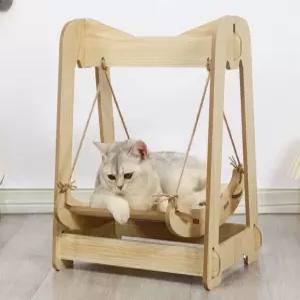 고양이 스윙 해먹 침대 그네 반려동물 장난감 여름 소나무 애완동물 흔들침대 의자