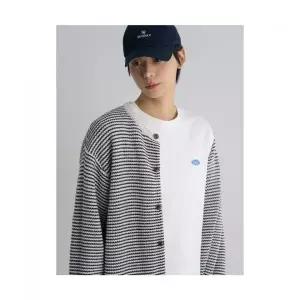 에잇세컨즈 8SECONDS 코튼 혼방 스트라이프 가디건 카디건 아이보리 45625AMME0 345267