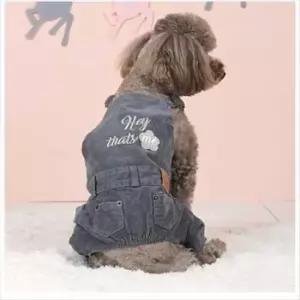 [반려] 패리스독 워싱코듀로이오버롤 그레이 강아지옷 강아지의류 강아지점퍼