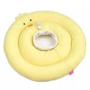 [반려] 고양이 쿠션 넥카라 옐로우 S 강아지 깔대기 핥음방지 강아지쿠션넥카라