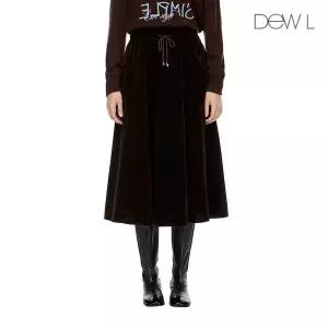 듀엘 DEWL 드로우 스트링 벨벳 스커트 BR_D244MSD045 417861