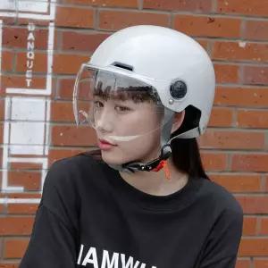 여름 하프페이스 가벼운 연그레이 투명숏고글 초경량 클래식 반모헬멧 오