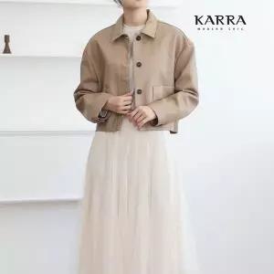 [카라]KARRA / KARRA 양포켓버튼카라인조가죽자켓_KB1FJK012G