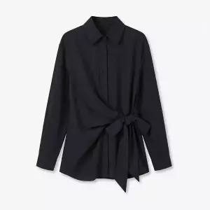 [카라]klache / 클라셰 리본벨티드코디블라우스_CB5SBL067C
