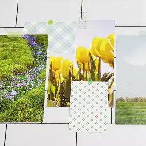 그린 컬러 미니 메모지 필기 문구 사무용품 사무실 책상 정리 용품