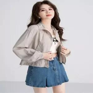 셀럽하우스 2컬러 초경량 세미크롭 봄 가을 데일리 바람막이 점퍼