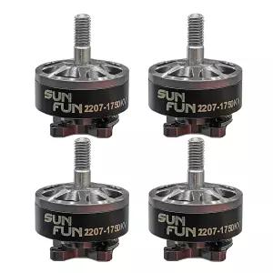 FPV 레이싱 드론 쿼드콥터 5인치 프리스타일 원격 드론용 DISS 4PCS SunFUN 2207 1750KV 6S 모터 SF2207