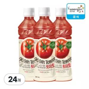 웅진식품 자연은 토마토 340ml 24개