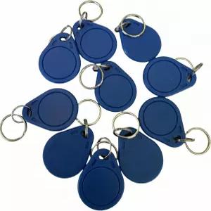 YARONGTECH RFID 키 13.56MHz FOB ISO14443A 블루 컬러 팩 100개