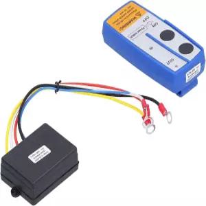 윈치 리모컨 키트 12V 전기 트위스트 덤프 트레일러 무선 원격 시각 표시기 50피트 ATV용 작동 범위