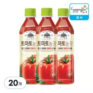 웅진식품 자연은 토마토 500ml, 20개