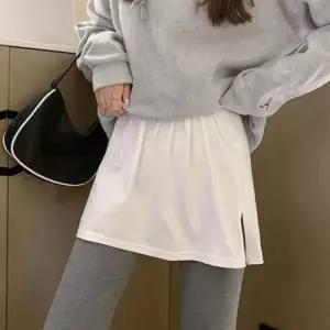 [xBQDxr_66]허리밴딩 레이어드 힙커버 티셔츠
