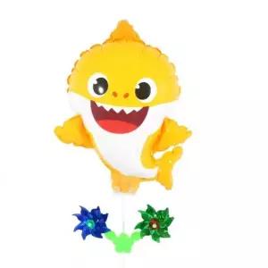 [룽스_66]캐릭터바람개비풍선(핑크퐁아기상어모형)