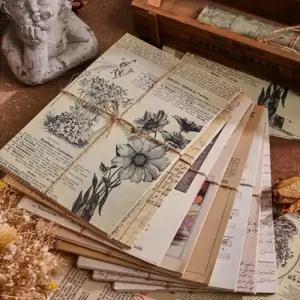 [룽스_66]데코 페이퍼 빈티지 랩핑지 복고 소재지 30매