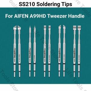 AIFEN A99HD 납땜 스테이션용 SS210 인두 팁 핀셋 핸들