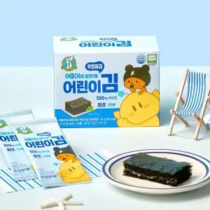 [모음] 어흥이와 꿈친구들 어린이김 무조미김 (1.5gx10봉) x 3개