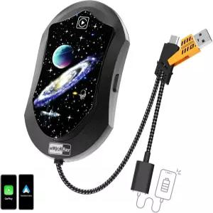 3-in-1 무선 카플레이 어댑터 안드로이드 오토 USB A/C 유선 전환 가능한 플러그 앤 컨버터 2017년 이상형