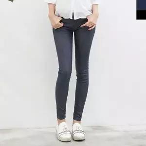 [하프클럽/셀럽하우스]COO 1513 여자코팅스키니청바지 슬림핏 진 밴딩팬츠