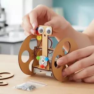 전동 투휠 화성 탐사로봇 만들기 무게중심 중력 과학실험 로보트 DIY (LED형 2세트)