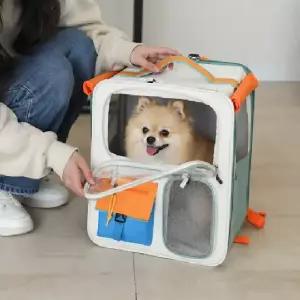 강아지 이동장 고양이 여행 트롤리 편리한 캐리어