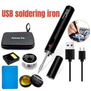 USB Wireless Charging Electric Soldering Iron Tin Portable Fast Repair Tool Kit