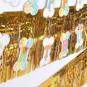 ( )강아지 생일 파티 가랜드 애견생일파티용품 강아지생일축하파티용품