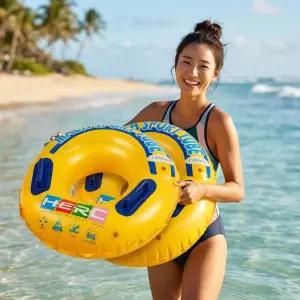 여름 대형 바캉스 바다 계곡 원형튜브 여행 수영장 물놀이용품 필수템 물놀이 휴가 120cm