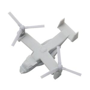 5PCS V-22 헬리콥터 모델 1/2000 길이 7mm/25mm/50mm RC 선박 DIY 디스플레이 용 오프닝 윙 수지 항공기