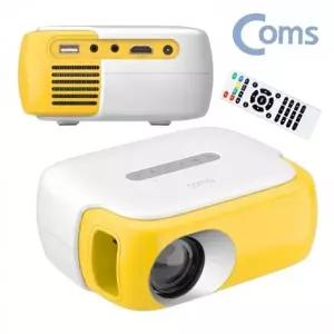 COMS 미니 LED 빔프로젝터 영사기 리모컨 홈시어터