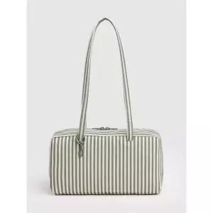 Baggu Nylon Bowler Bag Sage Stripe 1014811