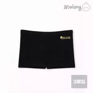 피아소 몰랑 국내산 주니어 3부 속바지 키즈 블랙 드로즈 X 3매입