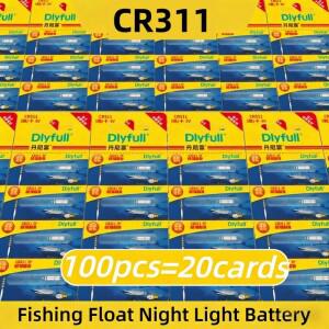 5-100PCS CR311 3V 리튬 배터리 전자 낚시 플로트 야간 위한 고휘도, 액세서리