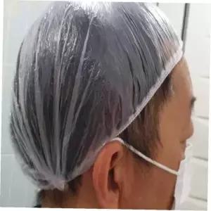 헤어캡 샤워비닐 비닐캡 염색비닐 염색 일회용헤어밴드 샤워캡 100매