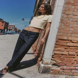 ZARA JEANS Z1975 CULOTTE TIRO MEDIO - 블루 2340/576/400