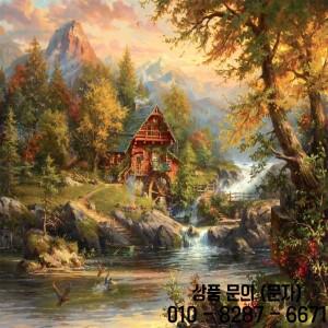 성인용 1000피스 직소 퍼즐 여름 오두막 교육용 게임 다채로운 선물 홈 데코