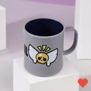 이유식용품 이중 컬러 손잡이 컵 스모키그레이