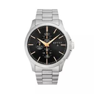 구찌 MUST IT_ YA126272 G타임리스 남성 메탈 쿼츠 44mm 109121921
