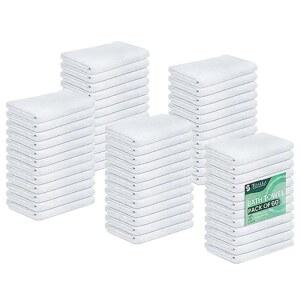 TOALLA 흰색 목욕 타월 벌크 20X40 인치 60개 상업용 헬스장 스파 헤어용 경제적인 가벼운 드라이 세트