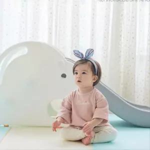 3세 실내놀이터 2단 높이조절 로켓 슬라이딩 미끄럼틀 화이트 놀이방 베이비룸 손자선물