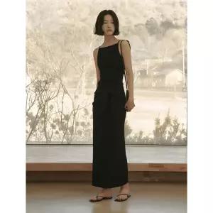 SAGEMENT ELENA PLEATS KNIT LONG SKIRT_BLACK 1270920