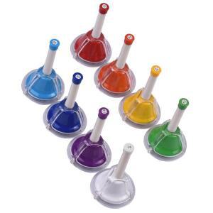 8참고 Diatonic Metal Bell 컬러풀 핸드벨 타악기 벨 키트 어린이타입 뮤지컬 장난감 어린이 학습