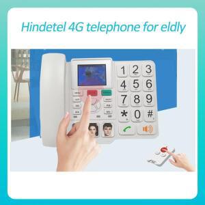힌데텔 4G 무선 유선전화기 SOS 큰 버튼이 포함 가정용 전화기 노인을 타입 리모컨