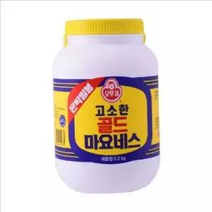 대용량 오뚜기 마요네즈 3.2kg 식용 고소한 골드 마요네즈 업소용 샐러드
