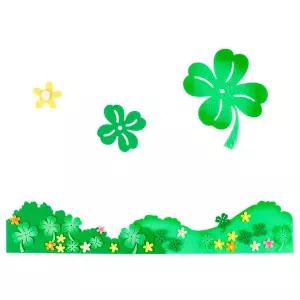 유니아트 어린이집환경판 (펠트) 클로버 울타리 신형 투톤 유치원환경판 구성용품/펠트지/환경판/펠트/재료