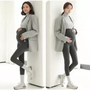 겨울 산모 임산부 기모 스판 레깅스 타이즈 기모바지