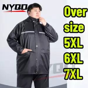 야외 라이딩용 세트 고광택 반사 비옷 및 레인 팬츠 전기 자동차용 전신 폭풍 방지 No pocket 7XL