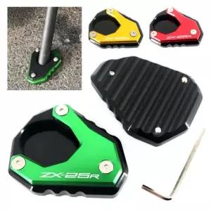 오토바이 CNC 사이드 스탠드 확대기 플레이트 킥 스탠드, ZX-4RR ZX-4R ZX-2 TitaniumZX4R
