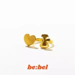 돌반지 백일반지 돌선물 3.75g(1돈 한돈) 금 하트 24k 순금 비벨