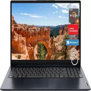 Lenovo 디어패드 1 노트북 15.6인치 FHD (1920x1080) IPS 300니트 눈부심 방지 디스플레이 터치 Ryzen 5